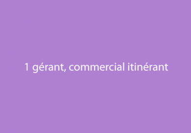 Un gérant, commercial itinérant